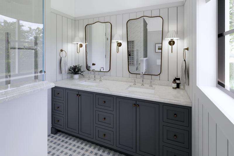 Dream House Plan - Interior - Master Bathroom for Farmhouse House Plan #1114-8 - 2 bed, 2 bath