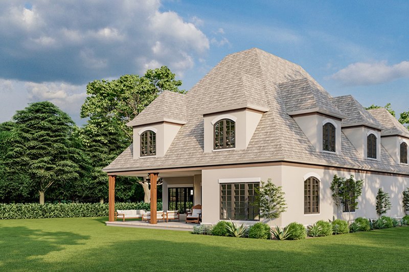 House Blueprint - Exterior - Other Elevation 2 for European House Plan #923-288 - 4 bed, 2.5 bath