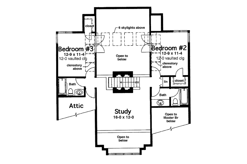 Dream House Plan - Floor Plan - Upper Floor for Prairie House Plan #965-8 - 3 bed, 3.5 bath