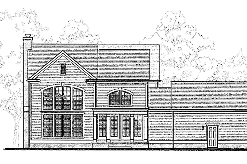House Plan Design - Exterior - Rear Elevation for Classical House Plan #1032-1 - 3 bed, 3.5 bath