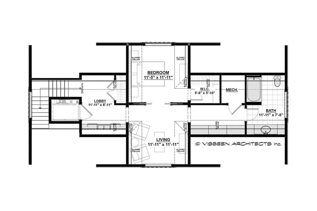 Floor Plan - Upper Floor 1 for Farmhouse House Plan #928-409 - 4 bed, 4.5 bath