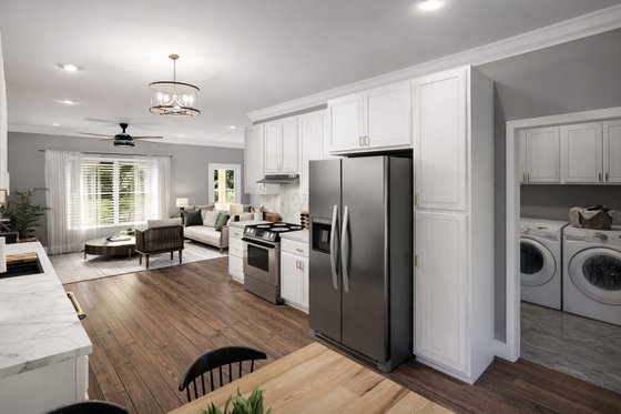 Interior - Kitchen 1 for Farmhouse House Plan #44-309 - 3 bed, 2 bath