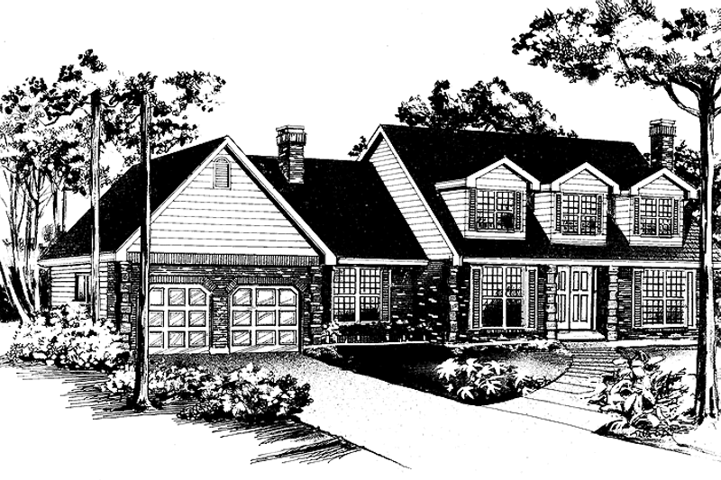 House Plan Design - Colonial Exterior - Front Elevation Plan #47-979