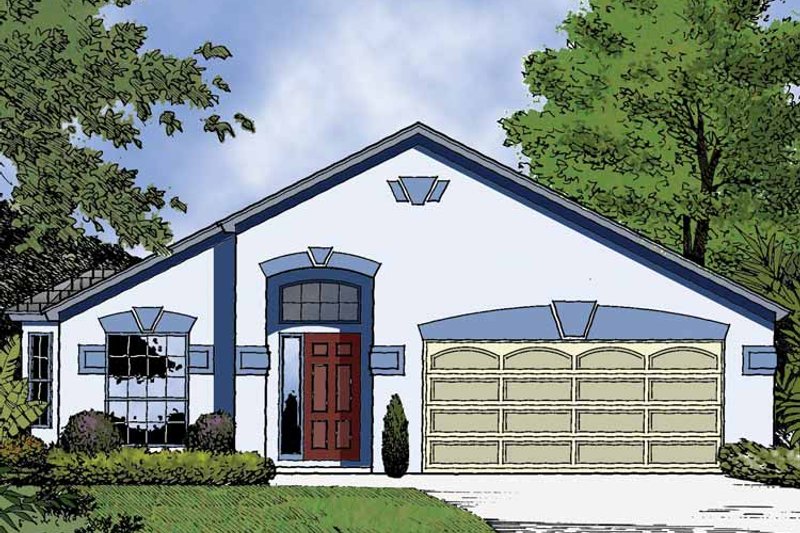 Home Plan - Exterior - Front Elevation 3 for Country House Plan #1015-37 - 4 bed, 2 bath