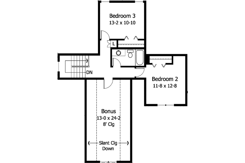 Home Plan - Floor Plan - Upper Floor for Traditional House Plan #51-930 - 3 bed, 2.5 bath