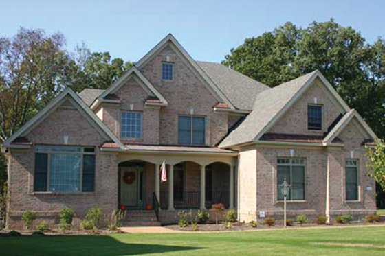 Exterior - Front Elevation 3 for European House Plan #927-102 - 4 bed, 3.5 bath