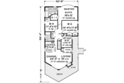 European Style House Plan - 3 Beds 2 Baths 1529 Sq/Ft Plan #3-336 