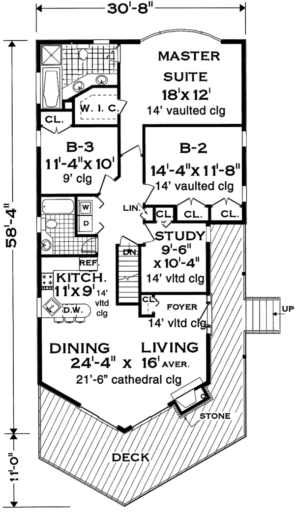 European Floor Plan - Main Floor Plan #3-336