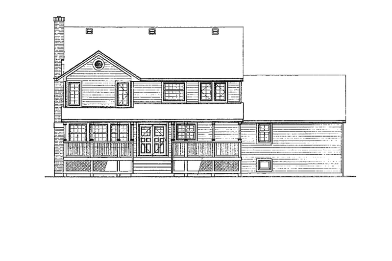 Home Plan - Exterior - Rear Elevation for Victorian House Plan #47-847 - 4 bed, 2.5 bath