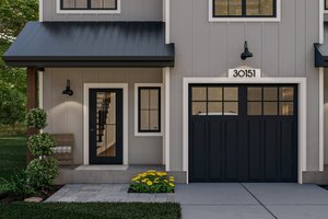 Exterior - Covered Porch for Farmhouse House Plan #455-306 - 3 bed, 2.5 bath