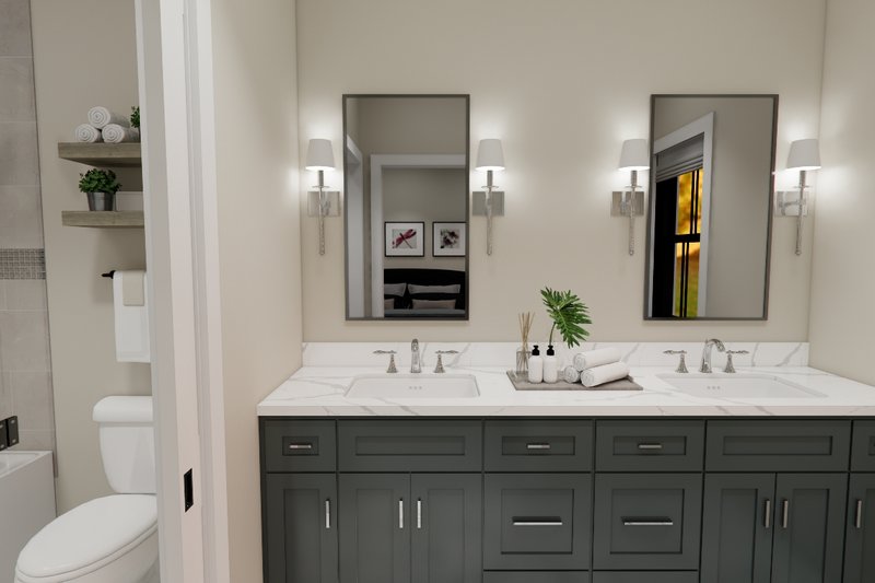Home Plan - Interior - Master Bathroom 1 for Bungalow House Plan #51-1399 - 3 bed, 2 bath