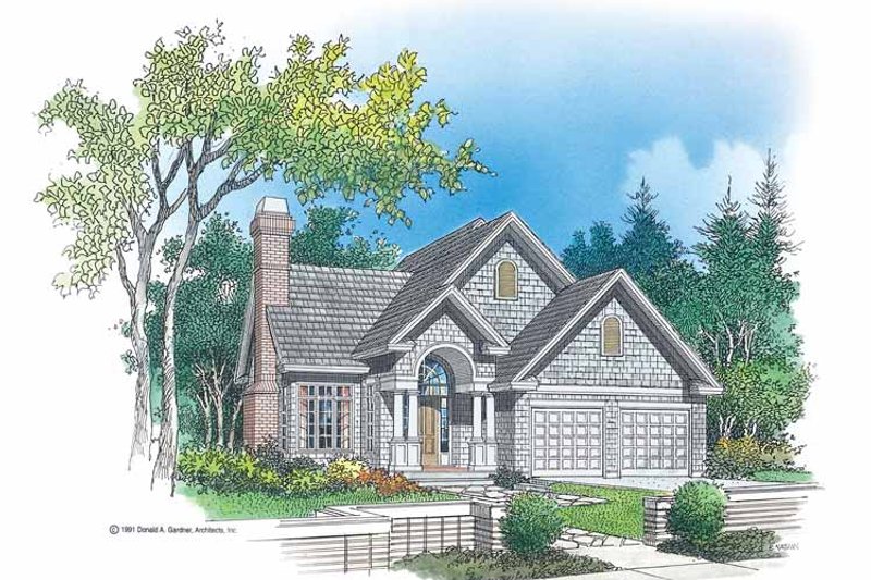 House Design - Country Exterior - Front Elevation Plan #929-93