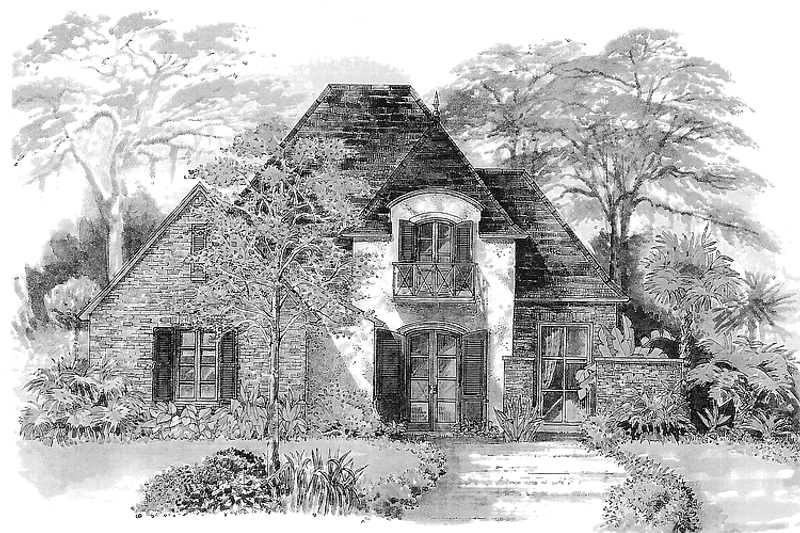 Dream House Plan - Country Exterior - Front Elevation Plan #301-161