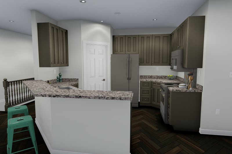 Architectural House Design - Interior - Kitchen 1 for Ranch House Plan #1060-12 - 5 bed, 3.5 bath