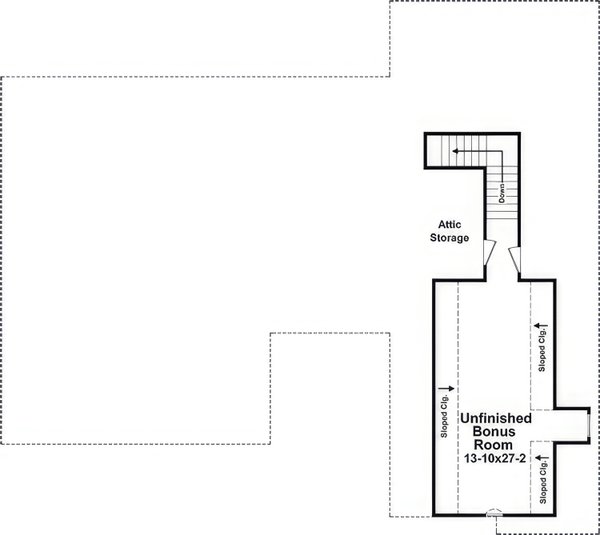House Blueprint - Country Floor Plan - Upper Floor Plan #21-535