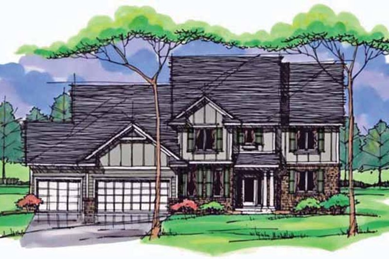 House Plan Design - Colonial Exterior - Front Elevation Plan #51-1018