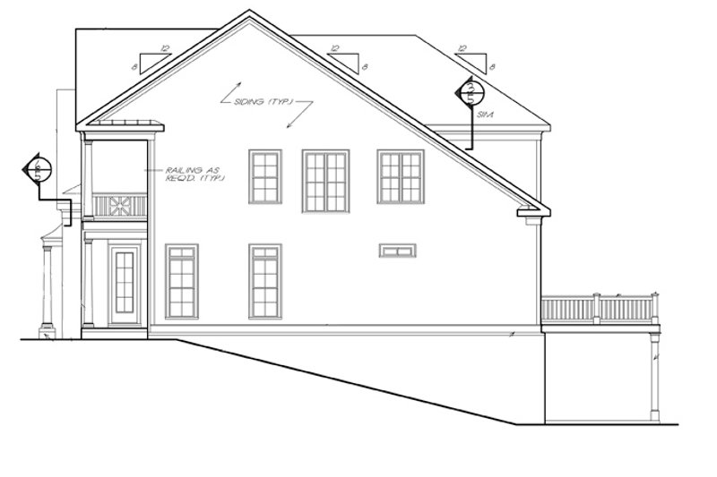 Home Plan - Exterior - Other Elevation for Traditional House Plan #927-537 - 4 bed, 3 bath