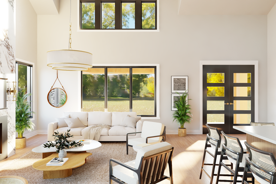 Interior - Family Room for Barndominium House Plan #1064-431 - 4 bed, 2.5 bath