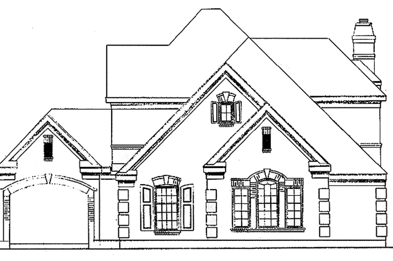 House Design - European Exterior - Front Elevation Plan #410-3580