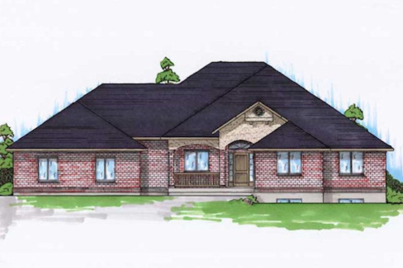 Home Plan - Traditional Exterior - Front Elevation Plan #5-262