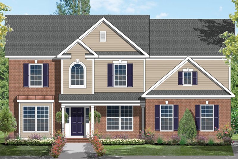 Dream House Plan - Traditional Exterior - Front Elevation Plan #1053-55