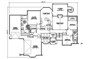 European Style House Plan - 5 Beds 3.5 Baths 2737 Sq/Ft Plan #5-313 