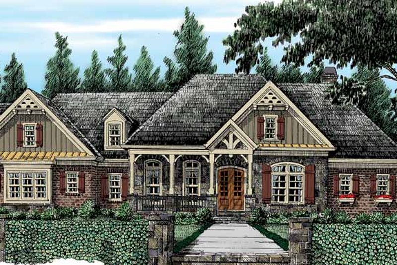Home Plan - Country Exterior - Front Elevation Plan #927-415
