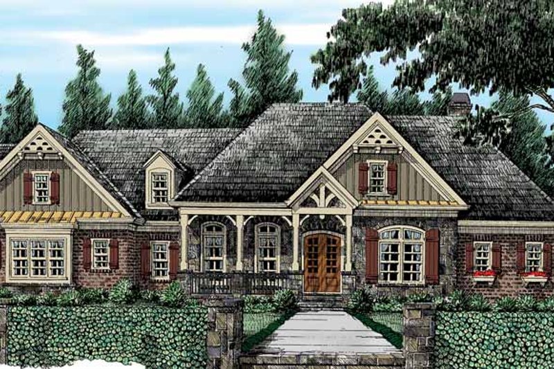 Dream House Plan - Country Exterior - Front Elevation Plan #927-415