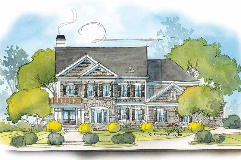 Home Plan - Colonial Exterior - Front Elevation Plan #429-387