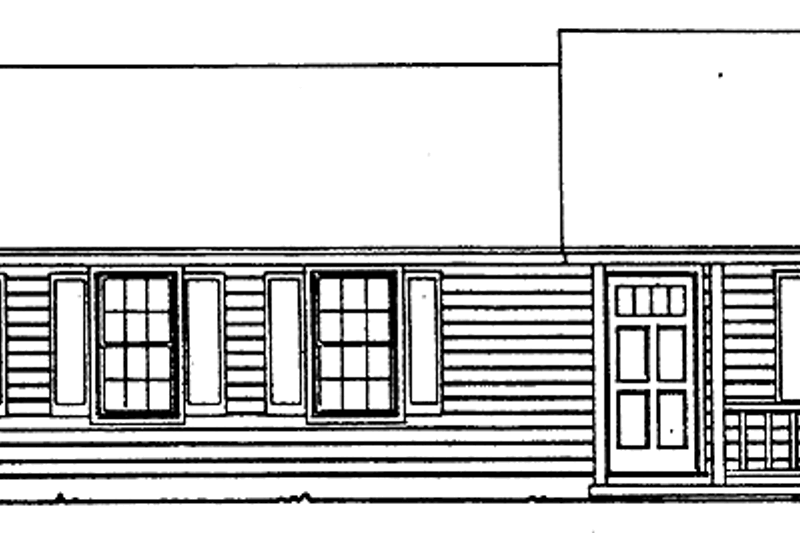 House Blueprint - Contemporary Exterior - Front Elevation Plan #30-249