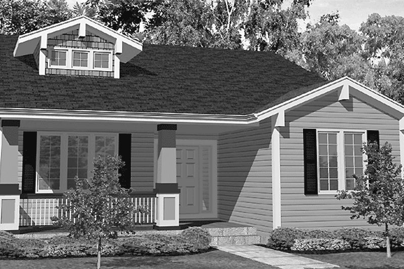 Dream House Plan - Exterior - Front Elevation 3 for Craftsman House Plan #320-838 - 3 bed, 2 bath