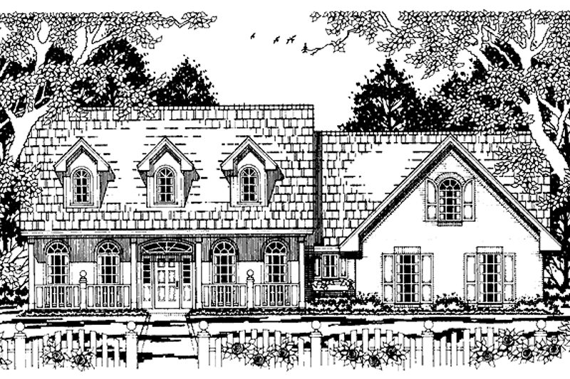 House Plan Design - Country Exterior - Front Elevation Plan #42-415