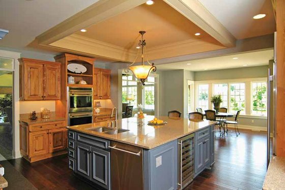 Interior - Kitchen for European House Plan #928-28 - 4 bed, 4.5 bath