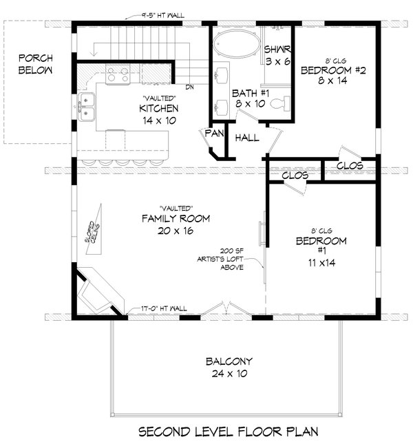 House Plan Design - Modern Floor Plan - Upper Floor Plan #932-608