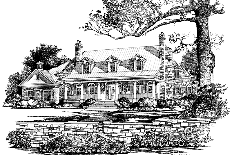 Home Plan - Exterior - Front Elevation 3 for Classical House Plan #952-249 - 4 bed, 3.5 bath