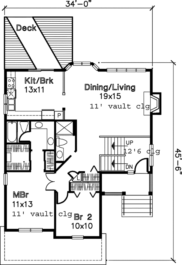 House Blueprint - Country Floor Plan - Main Floor Plan #320-630