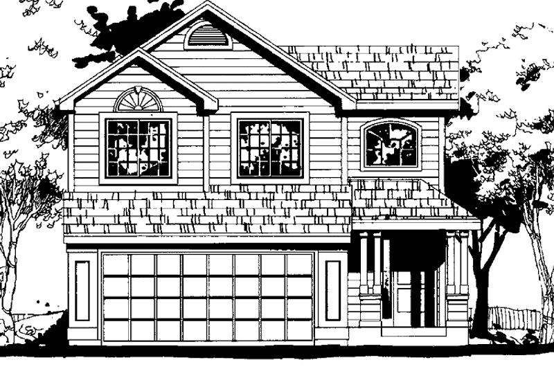Dream House Plan - Exterior - Front Elevation 3 for Country House Plan #300-124 - 3 bed, 2.5 bath