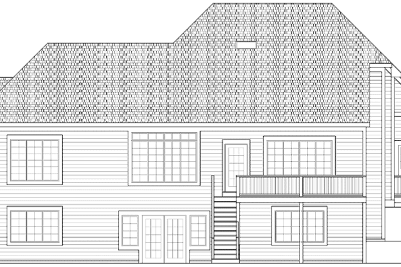 Dream House Plan - Exterior - Rear Elevation for Country House Plan #328-380 - 3 bed, 2.5 bath