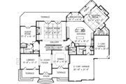 European Style House Plan - 5 Beds 4.5 Baths 5326 Sq/Ft Plan #54-168 