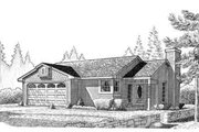 Country Style House Plan - 3 Beds 2 Baths 1060 Sq/Ft Plan #410-247 