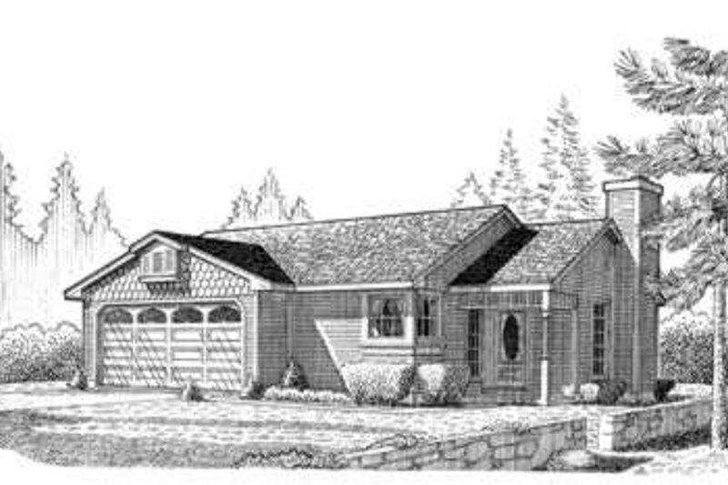 Architectural House Design - Country Exterior - Front Elevation Plan #410-247