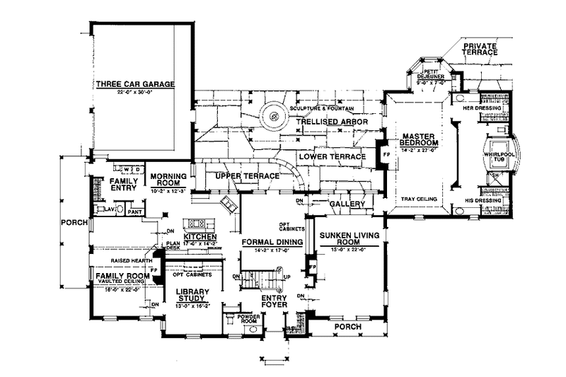 Home Plan - Floor Plan - Main Floor for Colonial House Plan #1016-29 - 4 bed, 3 bath
