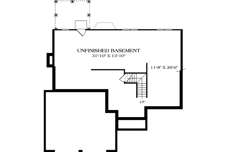 Home Plan - Floor Plan - Lower Floor for Traditional House Plan #453-517 - 3 bed, 2.5 bath