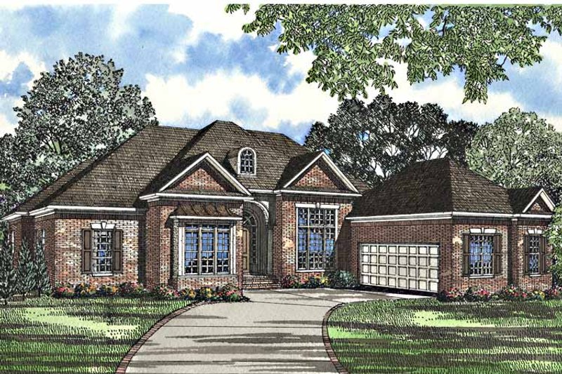 House Plan Design - Exterior - Front Elevation 3 for Traditional House Plan #17-3139 - 4 bed, 4.5 bath