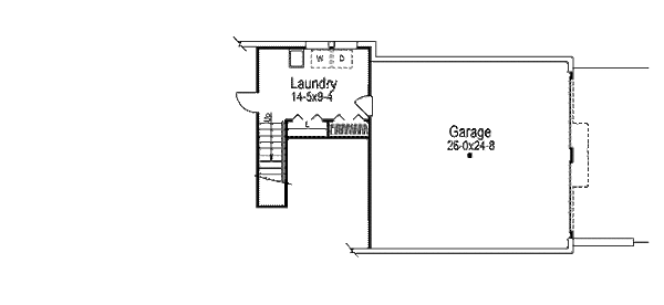 Farmhouse Floor Plan - Lower Floor Plan #57-324