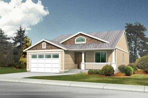 Home Plan - Exterior - Front Elevation for Craftsman House Plan #569-18 - 3 bed, 2 bath