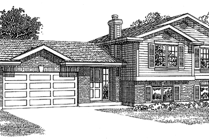 Home Plan - Contemporary Exterior - Front Elevation Plan #47-800