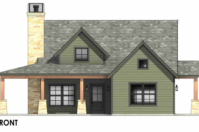 Home Plan - Exterior - Front Elevation 5 for Bungalow House Plan #1096-182 - 3 bed, 2 bath