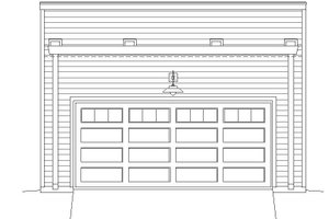 Exterior - Front Elevation 3 for Contemporary House Plan #932-231, 0 bath
