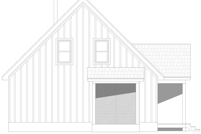 Architectural House Design - Exterior - Other Elevation for Country House Plan #932-1244 - 1 bed, 1.5 bath
